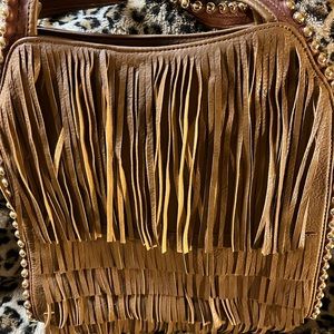 Big Budha boho fringe handbag